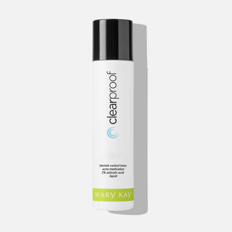 A bottle of Clear Proof Blemish Control Toner from Mary Kay.